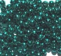200 5mm Acrylic Metallic Teal Round Beads